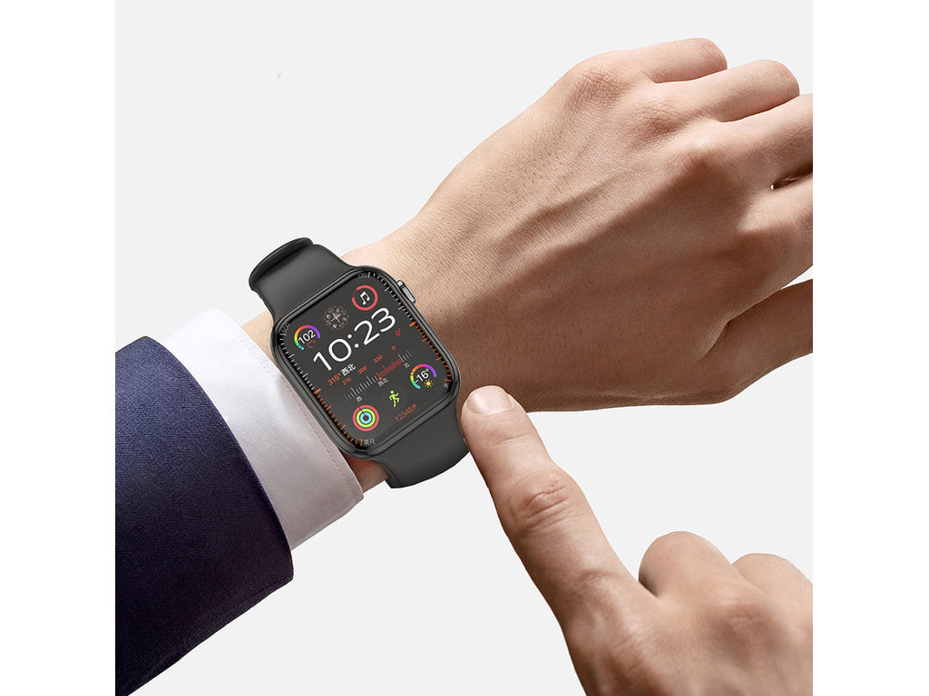 Смарт-часы XO M50 Pro, Bluetooth 5.0, IPS дисплей, 260мАч, ABS пластик, силикон, 160×90×30мм, черный