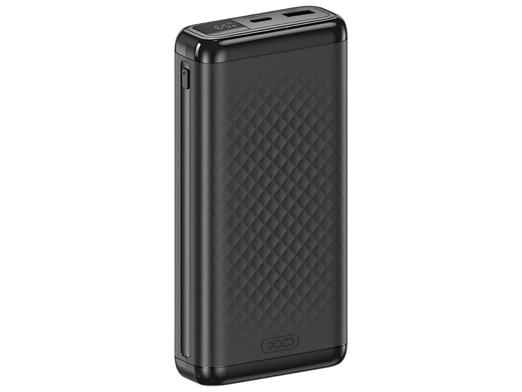 Power Bank XO PB309, 22.5W, 20000mAh, быстрая зарядка, LED-дисплей, ABS пластик, цвет черный
