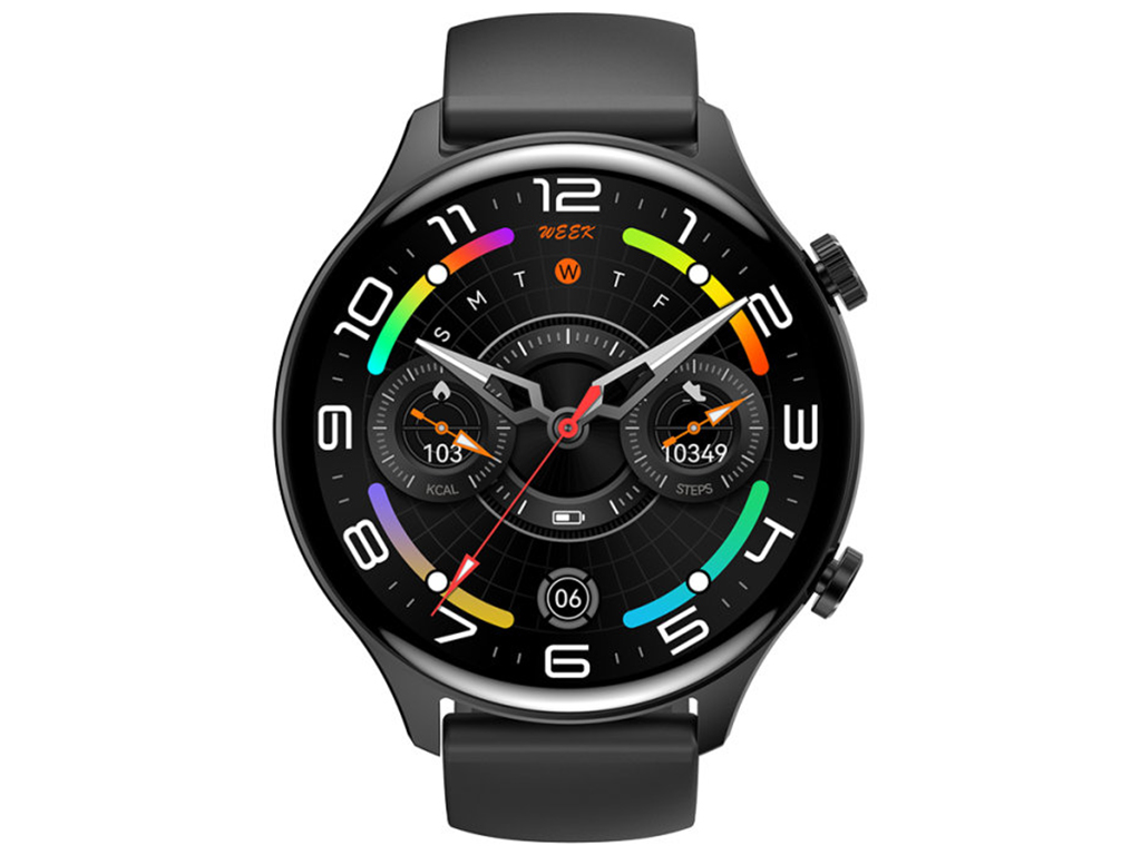 Смарт-часы XO J14, AMOLED дисплей, Bluetooth, 300мАч, цинковый сплав, стекло, 160×90×30мм, черный