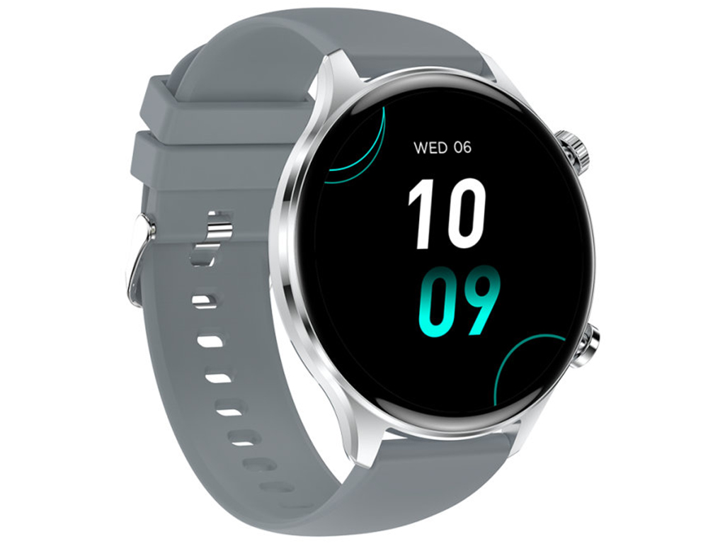 Смарт-часы XO J14, AMOLED дисплей, Bluetooth, 300мАч, цинковый сплав, стекло, 160×90×30мм, серый