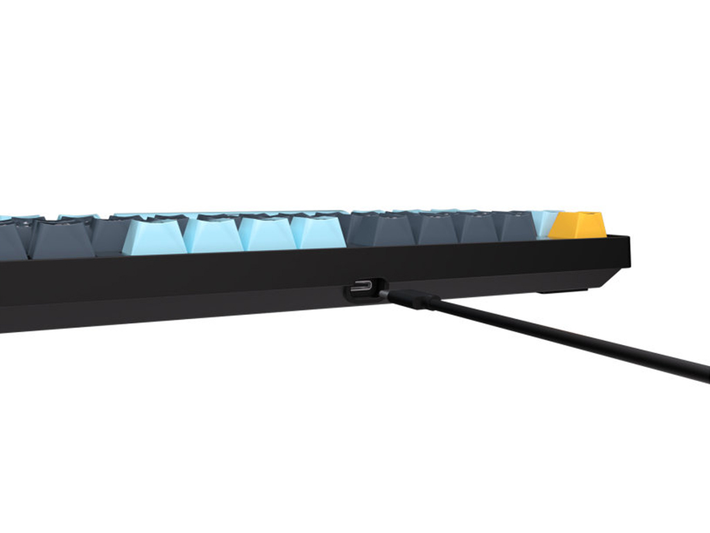 Клавиатура игровая Fantech ATOM107S MK893S MIZU, Blue Switch, подсветка, Type‑C, ENG, цвет черный