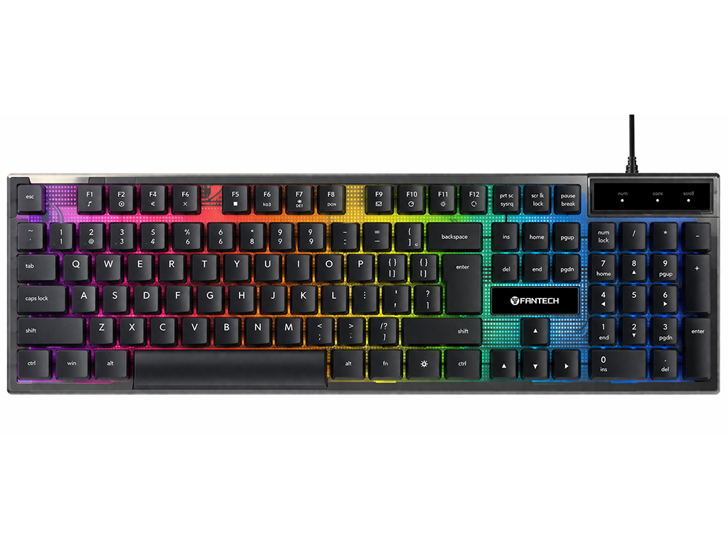 Клавиатура игровая Fantech Shikari S K515S, мембранная, подсветка, Type‑C, ENG/UKR, цвет черный