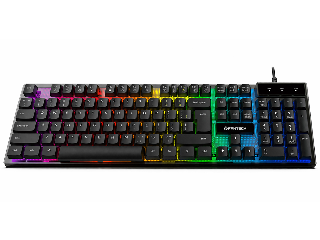 Клавиатура игровая Fantech Shikari S K515S, мембранная, подсветка, Type‑C, ENG/UKR, цвет черный