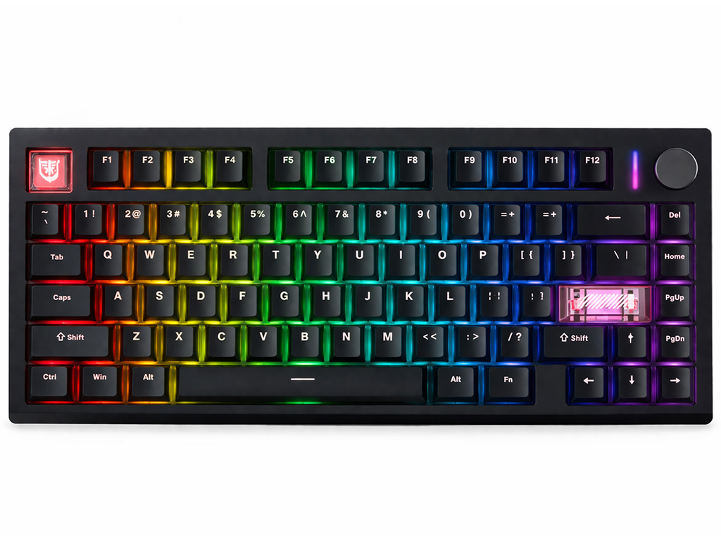 Клавиатура игровая Fantech Maxfit8, Brown switch, bluetooth/2.4g, 4000mah, Type‑C, eng, цвет черный