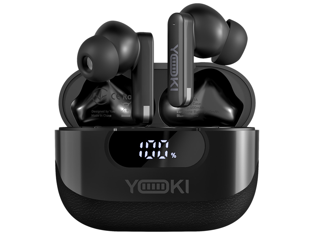 Наушники беспроводные Yoki Flex, Tws, Anc+Enc, Bluetooth 6.0, Ipx4