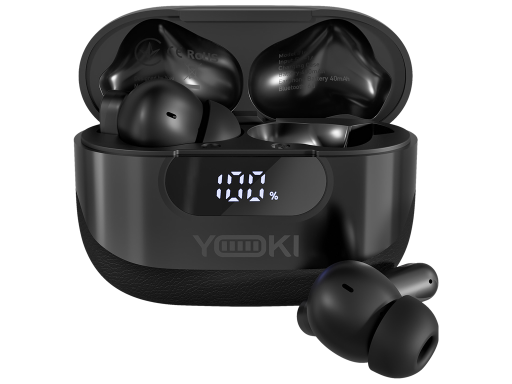 Наушники беспроводные Yoki Flex, Tws, Anc+Enc, Bluetooth 6.0, Ipx4