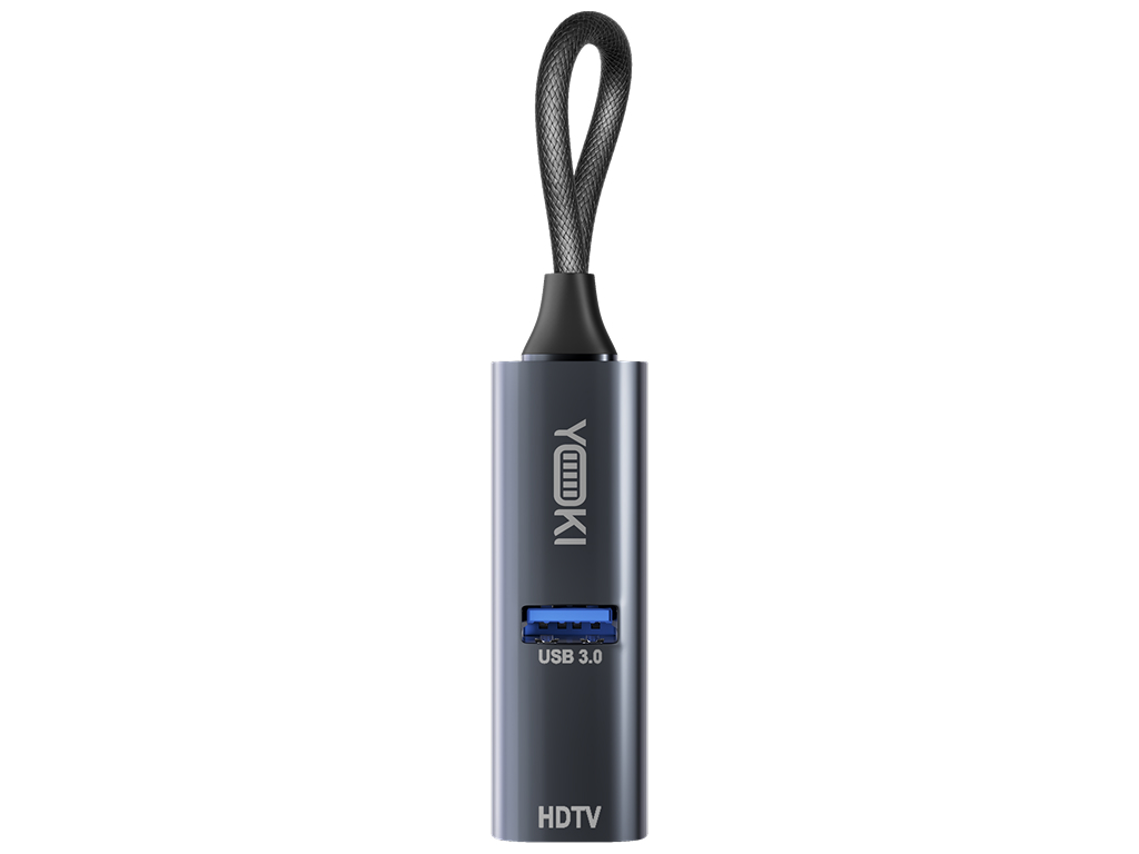 Usb-хаб Yoki Pocket Mini 3 в 1, Type-C, Hdmi, Usb 3.0, Pd 100Вт