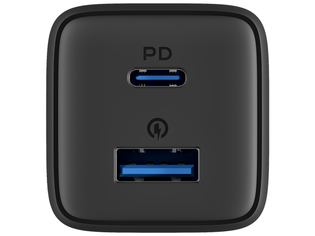 Сетевое зарядное устройство Yoki PowerGaN, Type-C, Usb-A, Pd, Qc, GaN, 35Вт
