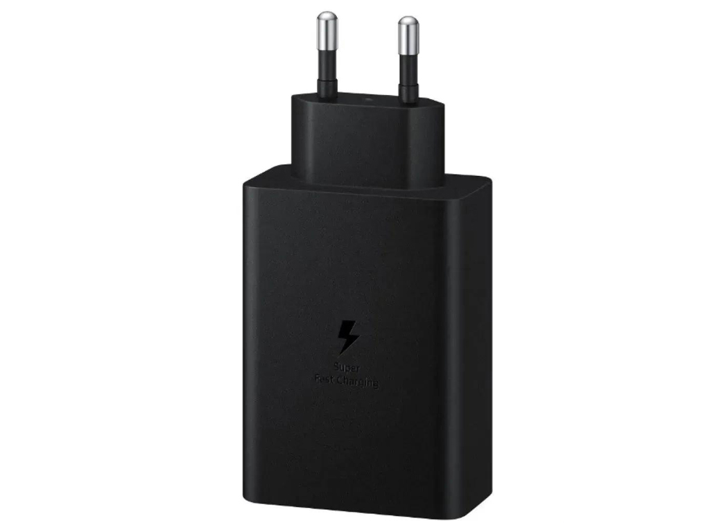 Сетевое зарядное устройство Samsung 65W 1USB 2USB-C pd qc, быстрая зарядка, цвет черный