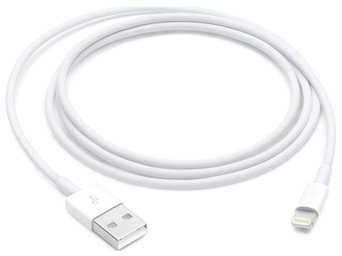 Кабель USB Apple Lightning 2m 1:1, Цвет Белый