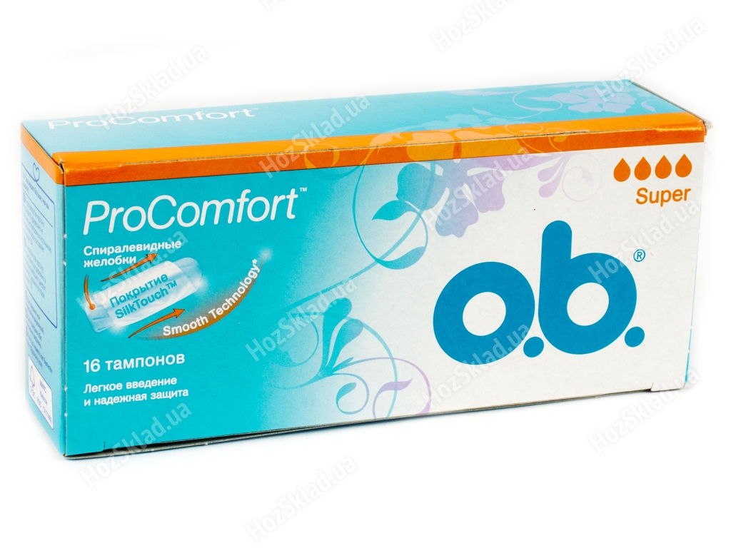 Тампони O.b. Pro Comfort Super 4краплі 16шт
