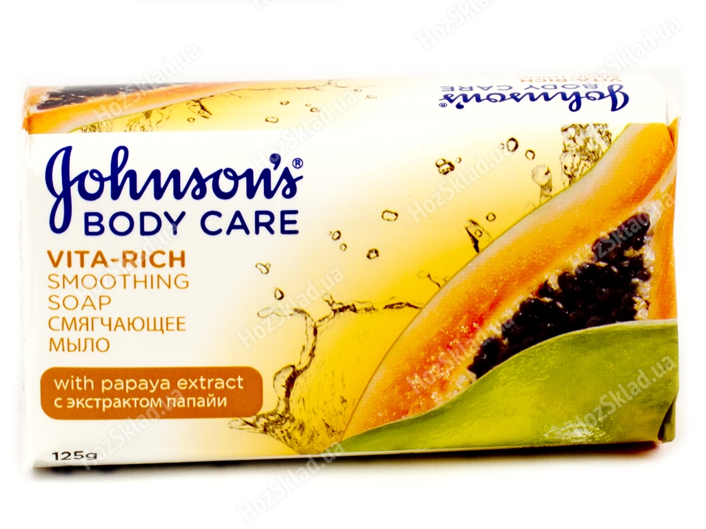 Мыло твердое Johnson's Body Care Vita Rich смягчающее с экстр. папайи 125гр