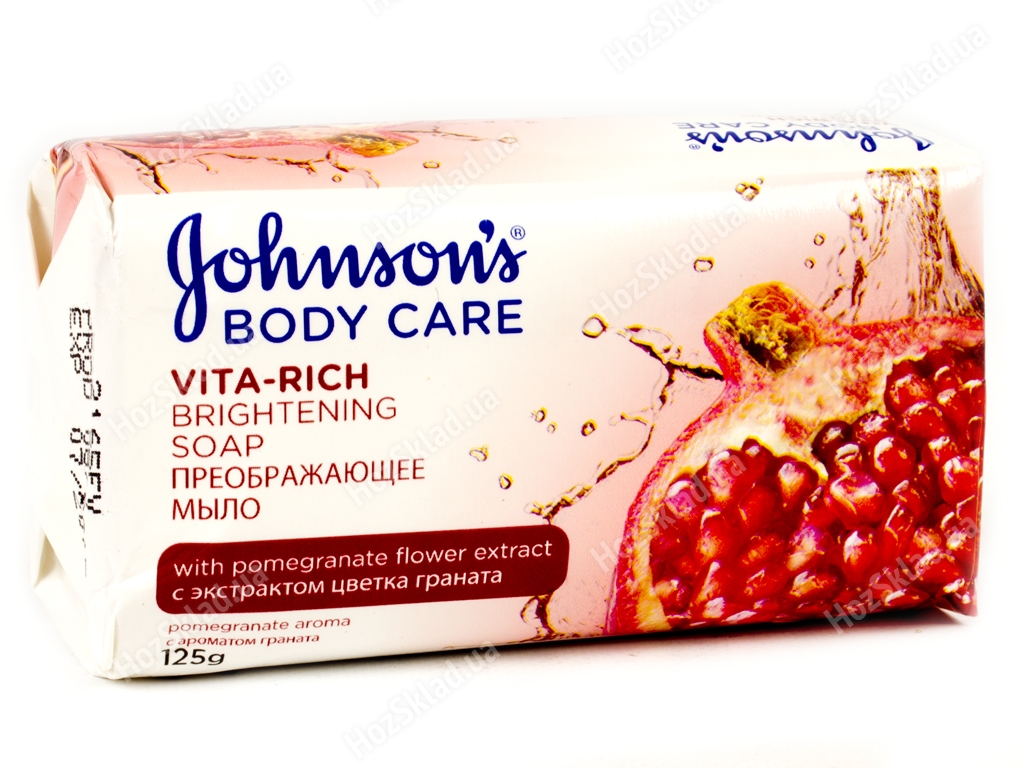 Мыло твердое Johnson's Body Care Vita Rich преобразующее с экстр. цветов граната 125гр