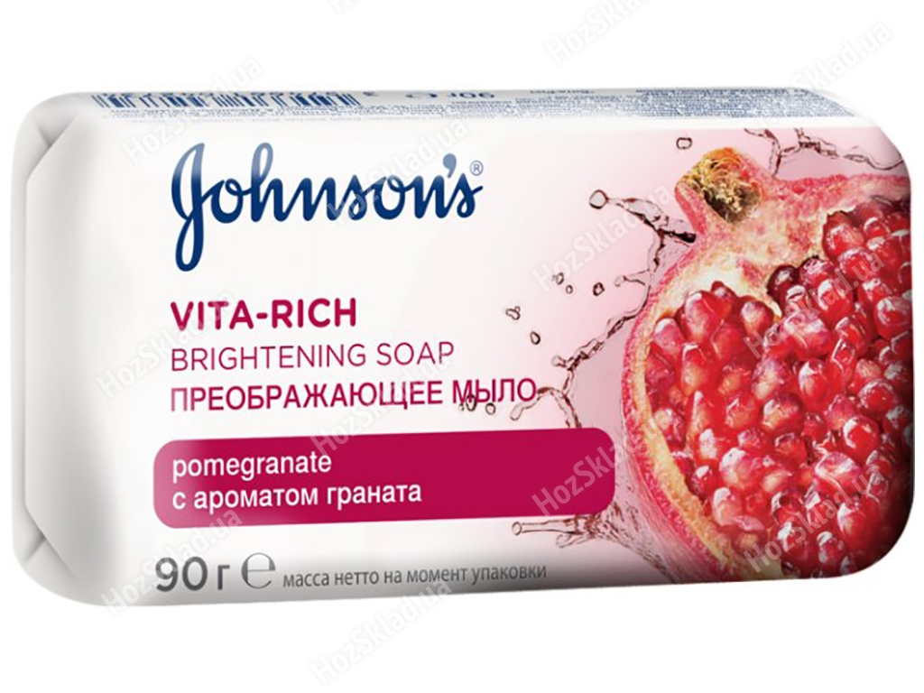 Мыло твердое Johnson's Body Care Vita-Rich преображающее с экстрактом граната 90г