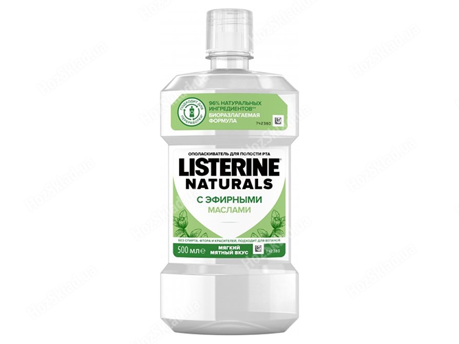 Ополаскиватель для полости рта Listerine Naturals 500мл