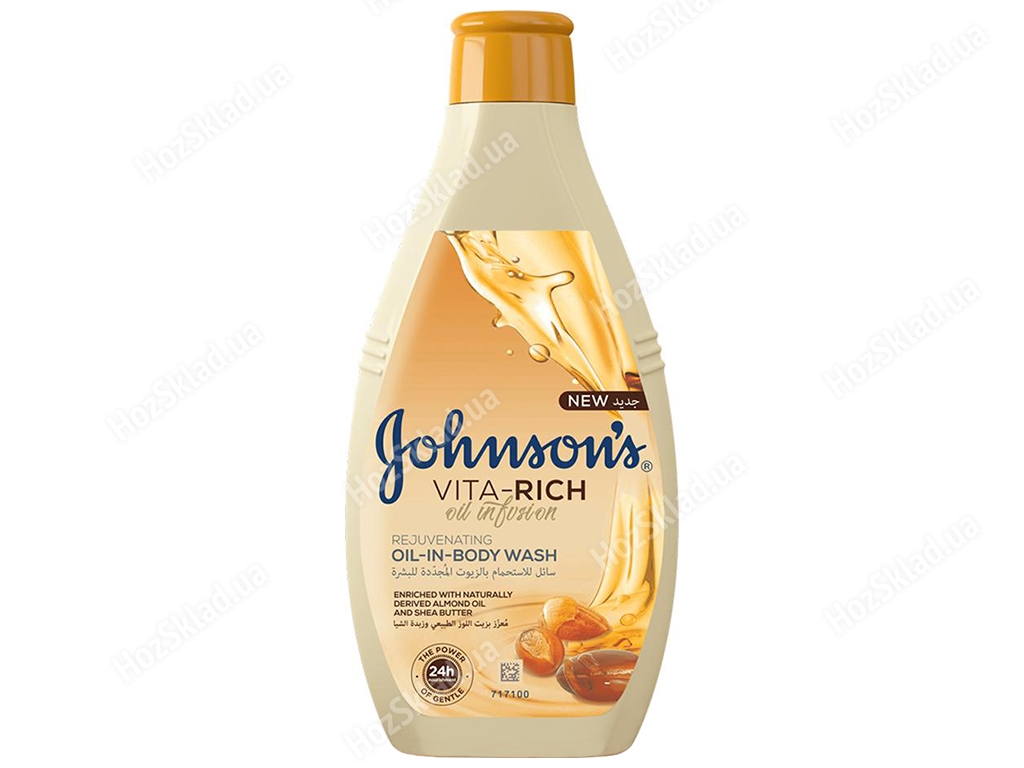 Гель для душа Johnson's Body Care Vita-Rich питательный с маслами миндаля и ши 400мл