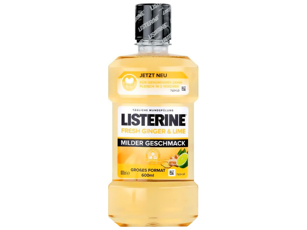 Ополаскиватель для полости рта Listerine Свежесть имбиря и лайма, 600мл