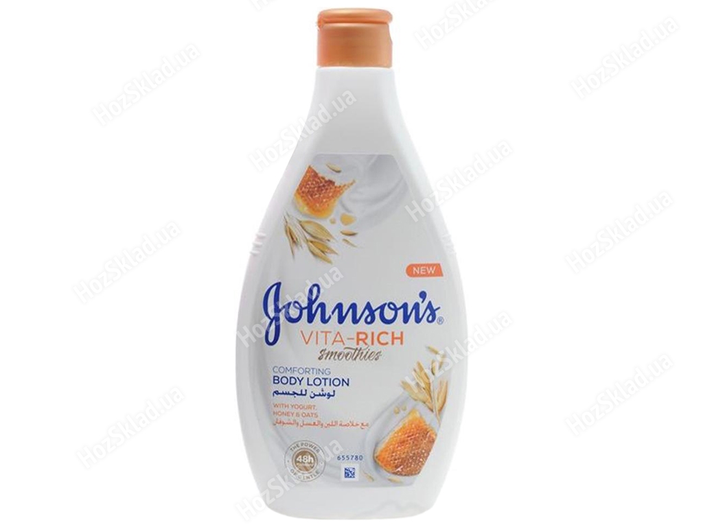 Лосьон-смузи для тела Johnson's Body Care Vita-Rich ухаживающий с йогуртом, овсом и медом 400мл