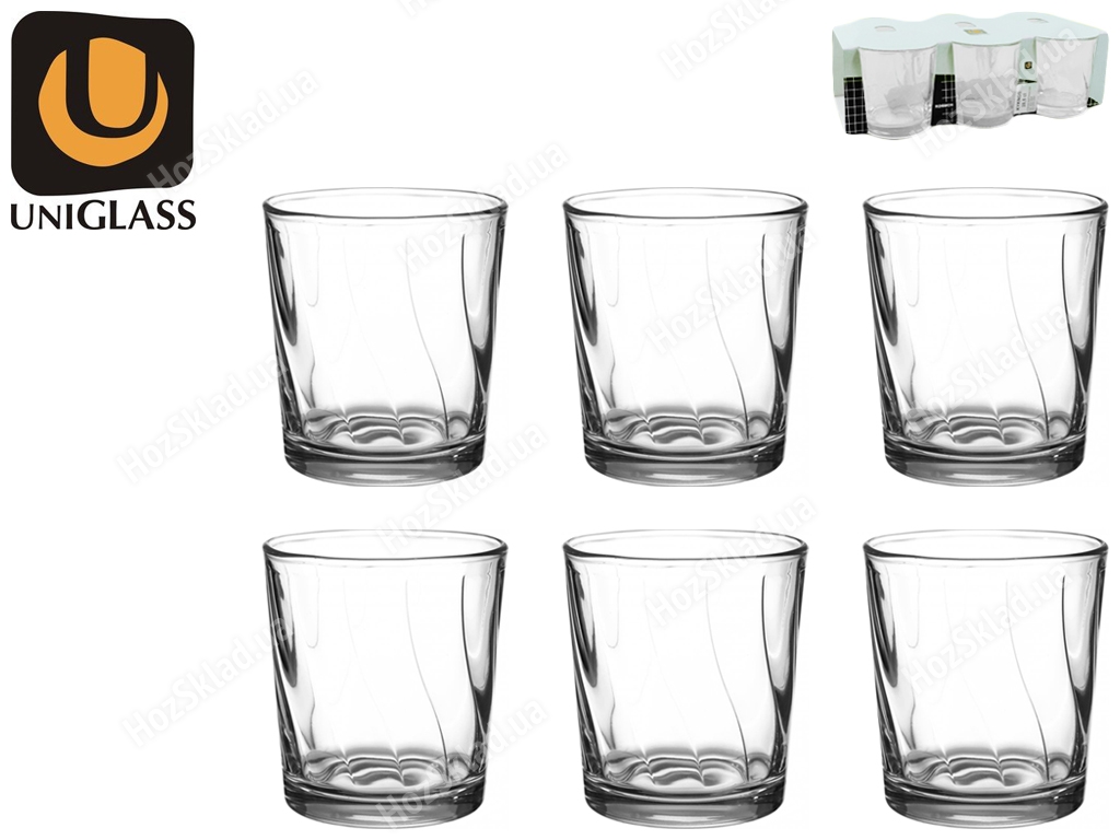 Набір склянок Kyknos 285мл 53053 (ціна за набір 6шт)
