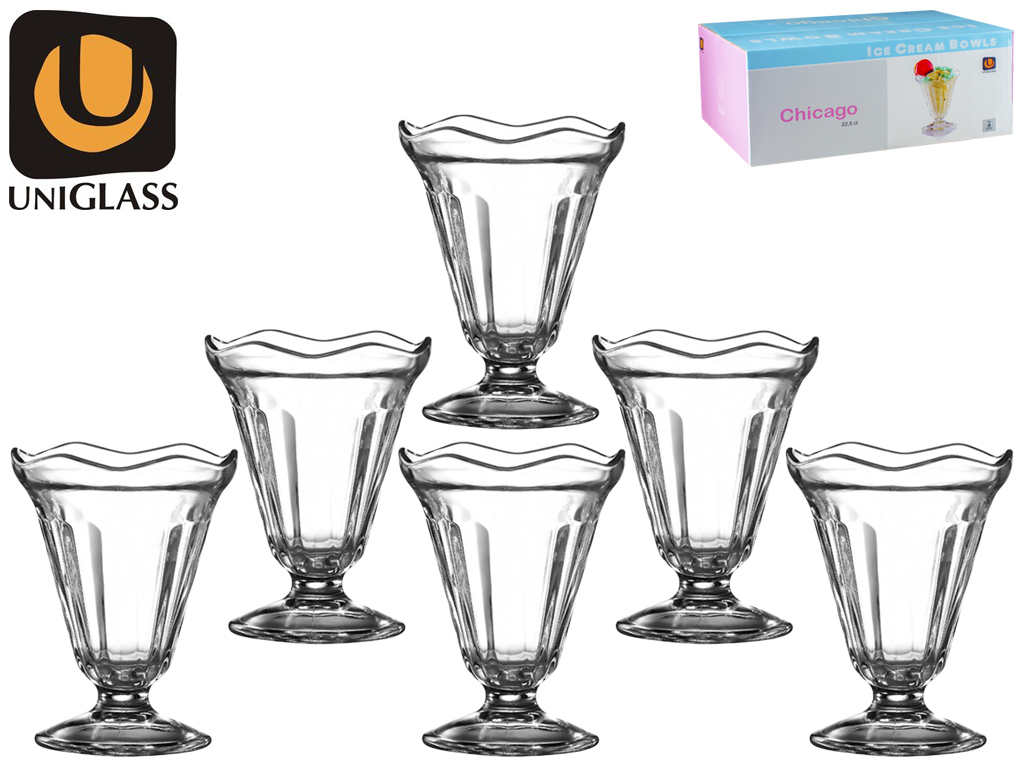 Набор креманок "Chicago" 225мл (цена за набор 6шт) 44853