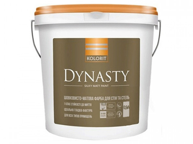 Краска интерьерная латексная Kolorit Dynasty (база А) 0,9л