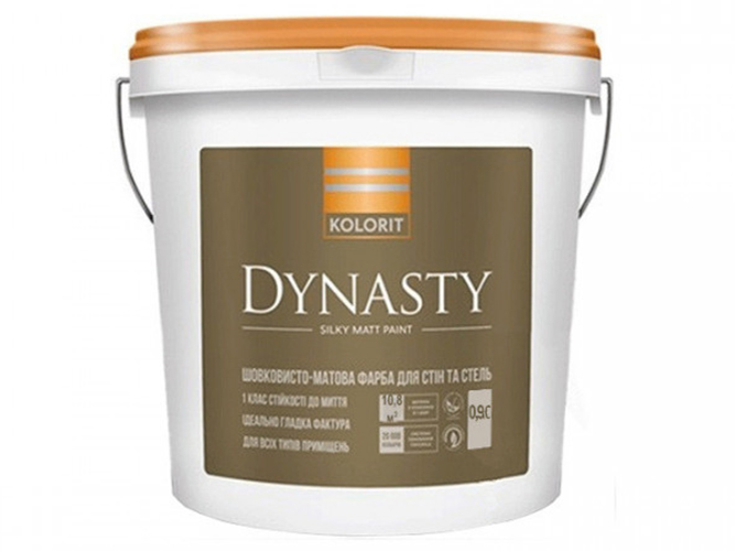 Краска интерьерная латексная Kolorit Dynasty (база С) 0,9л