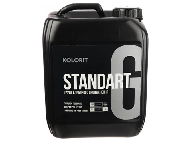 Грунтовка укрепляющая глубокого проникновения Kolorit Standart Grunt 5л