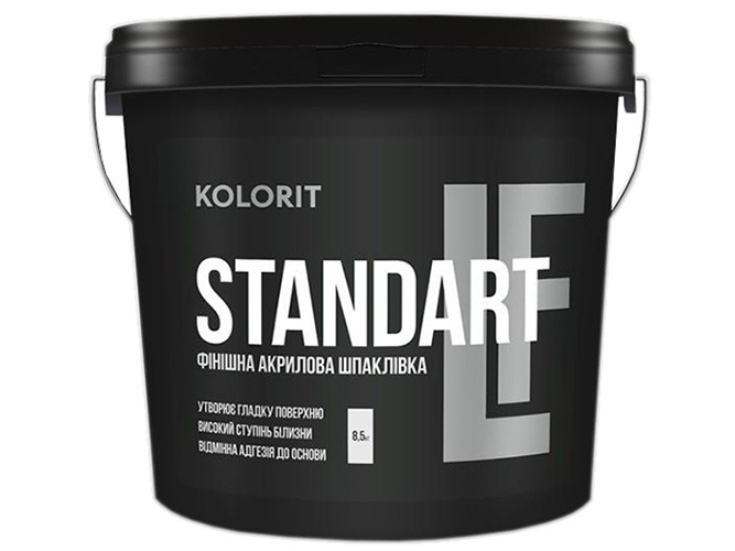 Шпаклевка финишная акриловая Kolorit Standart LF 8,5кг