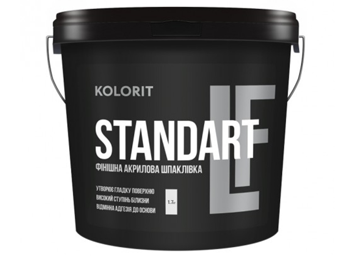 Шпаклевка финишная акриловая Kolorit Standart LF 1,7кг