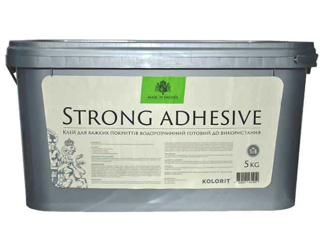 Клей для тяжелых покрытий Kolorit Strong Adhesive 5кг