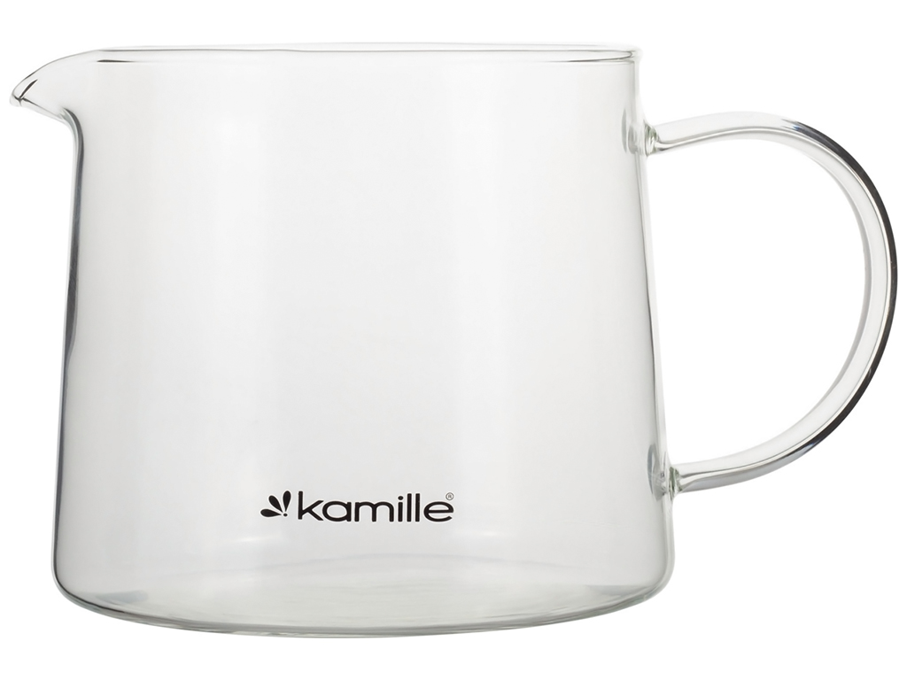 Заварник со съемным ситечком Kamille, 1л (стекло, нержавеющая сталь)