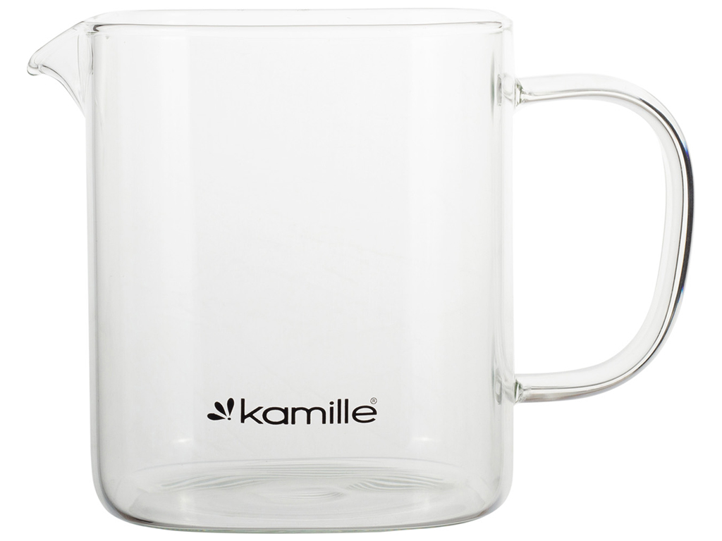Заварник со съемным ситечком Kamille, 1л (стекло, нержавеющая сталь)