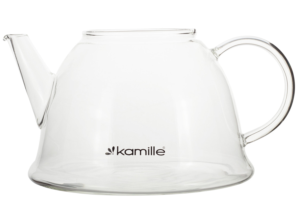 Заварник со съемным ситечком Kamille, 1,5л (стекло, нержавеющая сталь)