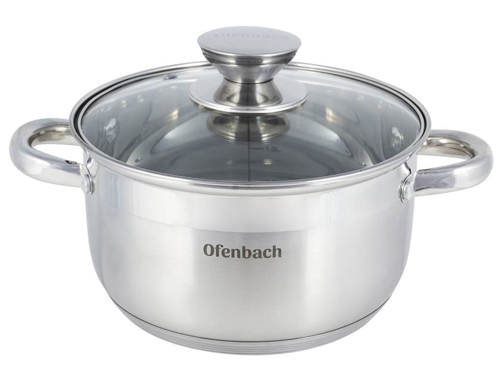Каструля з кришкою Ofenbach нержавіюча сталь 2,4л