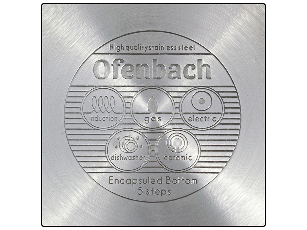 Каструля з кришкою Ofenbach нержавіюча сталь 2,4л