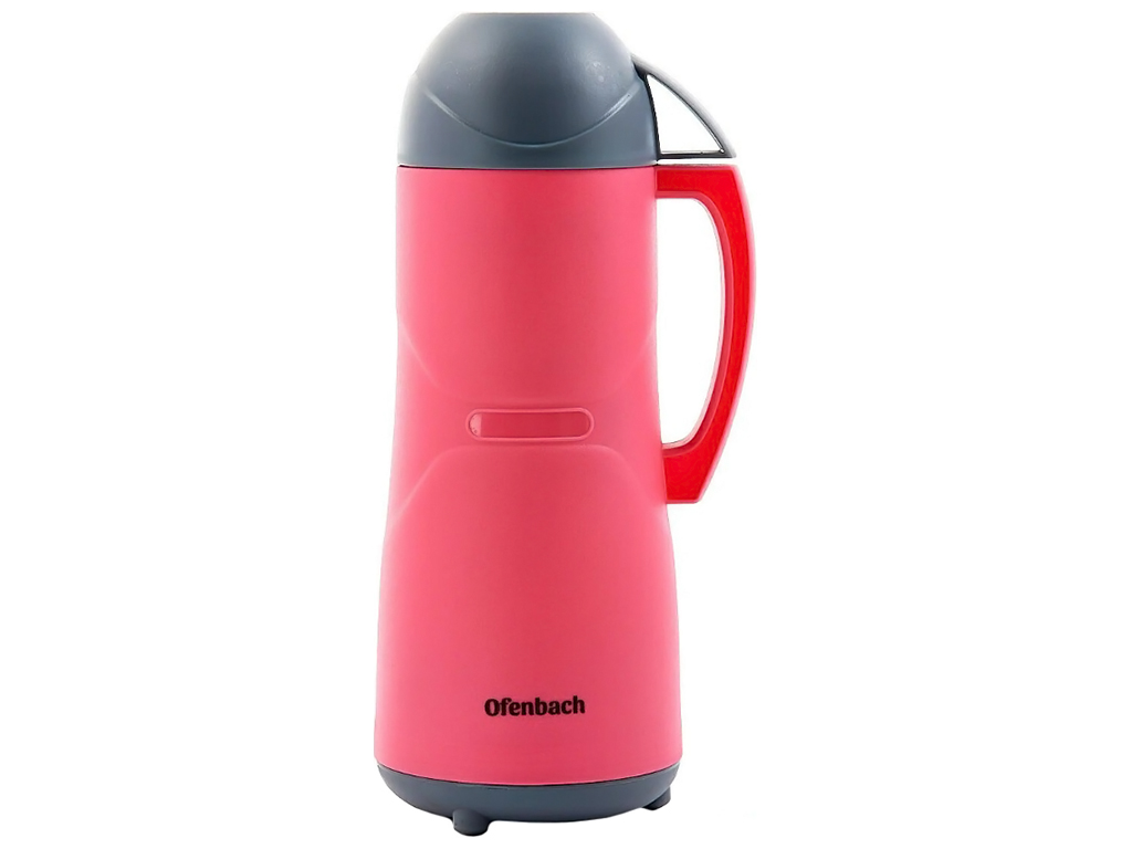 Термос Ofenbach пластиковый со стеклянной колбой, 1,8л