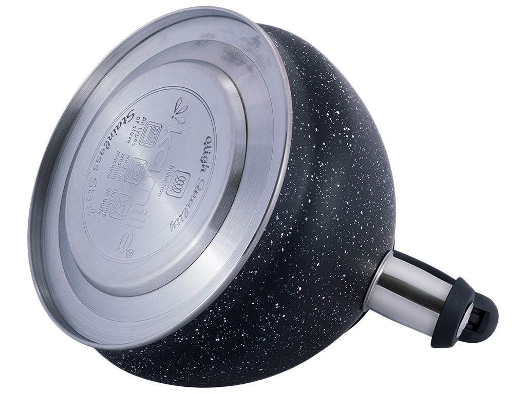 Чайник Kamille индукционное дно, из нержавеющей стали со свистком и нейлоновой ручкой 2,7л