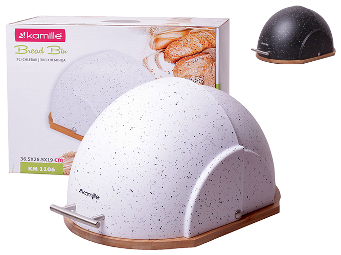 Хлебница из бамбука и пластика Kamille 38,5х26,5х20см