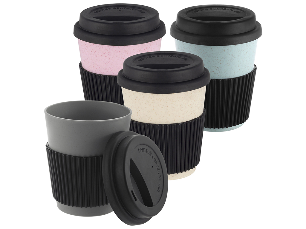 Стакан из бамбукового волокна Kamille с крышкой 400мл