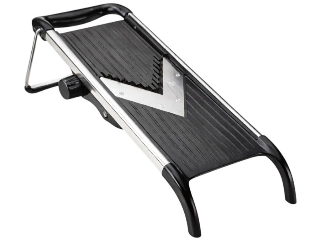 Тертка для овочів Kamille, нержавіюча сталь, пластик, 46х17, 5х6, 5см, колір чорний