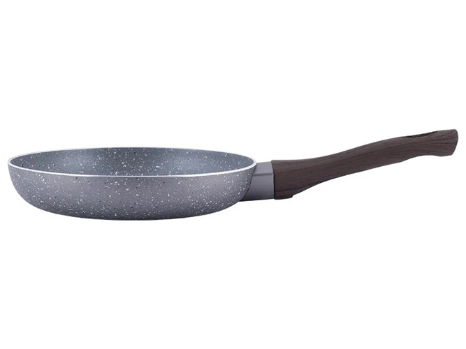 Сковорода Kamille с антипригарным покрытием Grey marble из алюминия, 24см