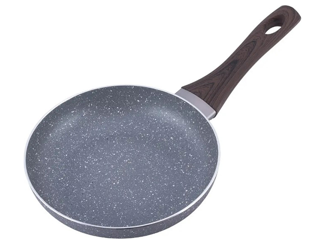 Сковорода Kamille с антипригарным покрытием Grey marble из алюминия, 30см