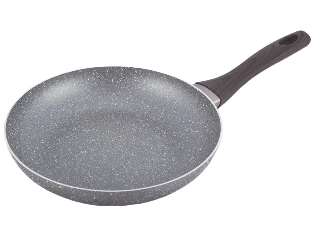 Сковорода алюминиевая с антипригарным покрытием Kamille Grey marble 26см