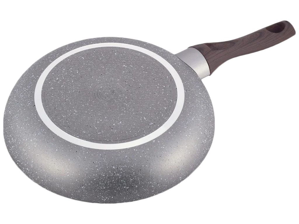 Сковорода алюминиевая с антипригарным покрытием Kamille Grey marble 26см