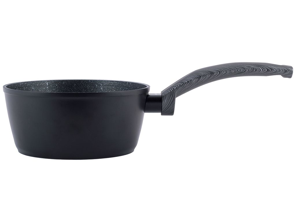 Ківш алюмінієвий Kamille з антипригарним покриттям Black marble D16см 1,2л