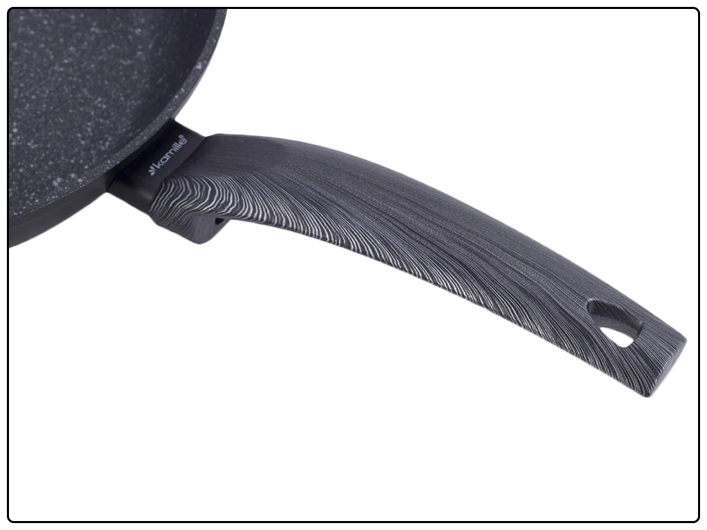 Сковорода алюминиевая с антипригарным покрытием PTFE Kamille 26см