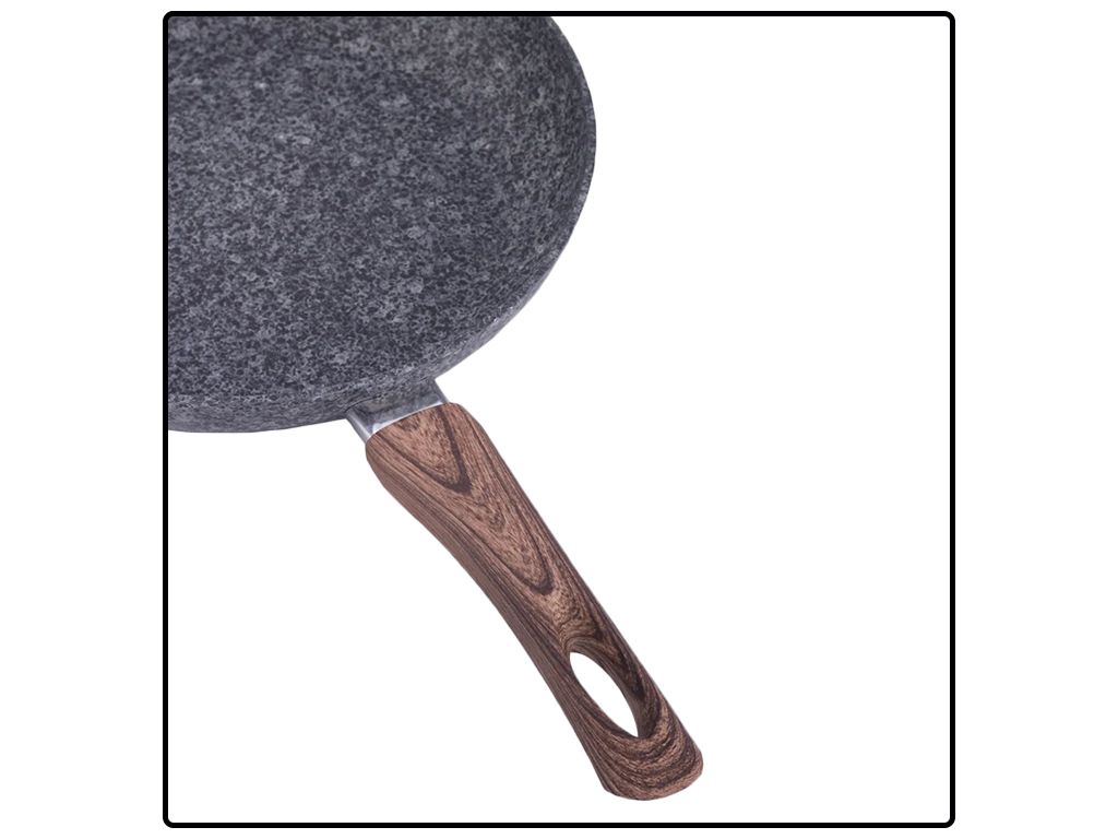 Сковорода алюминиевая с антипригарным покрытием PTFE Kamille 30см