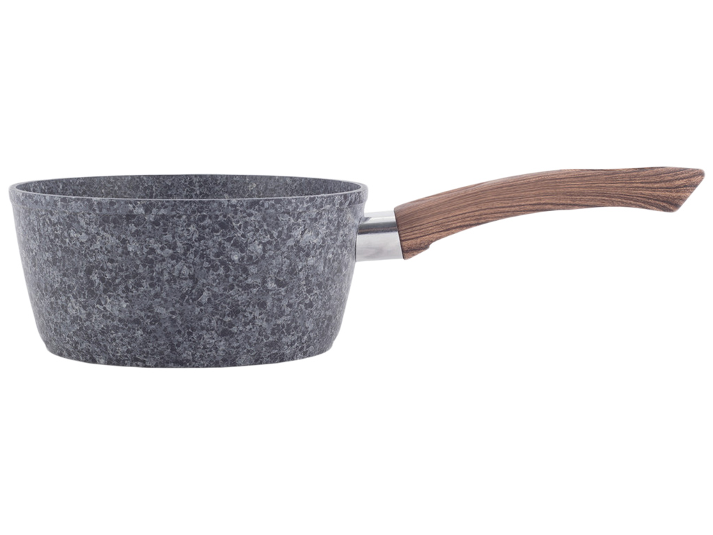 Ківш алюмінієвий Kamille з антипригарним покриттям Grey marble D16см 1,2л