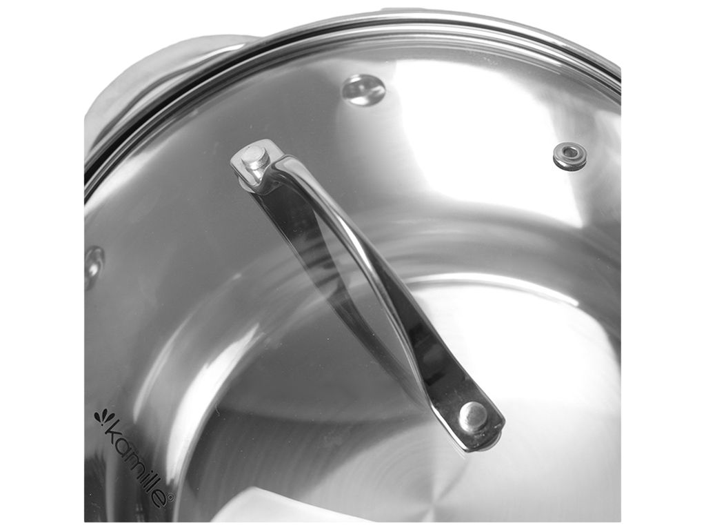 Кастрюля с крышкой Kamille нержавеющая сталь, 7-слойное дно D20см 3,9л