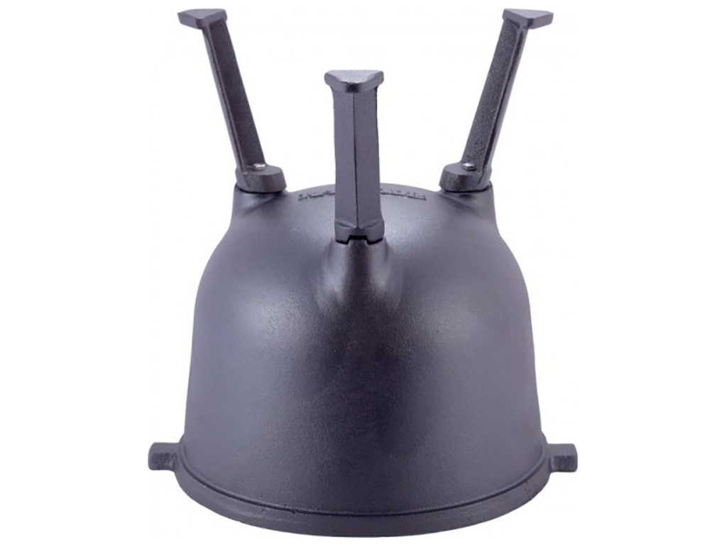 Котелок чугунный с крышкой Kamille на ножках, с креплениями 15л